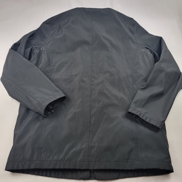 Kenneth Cole Reaction black lined utility jacket with zipper details - Picture 4 of 6